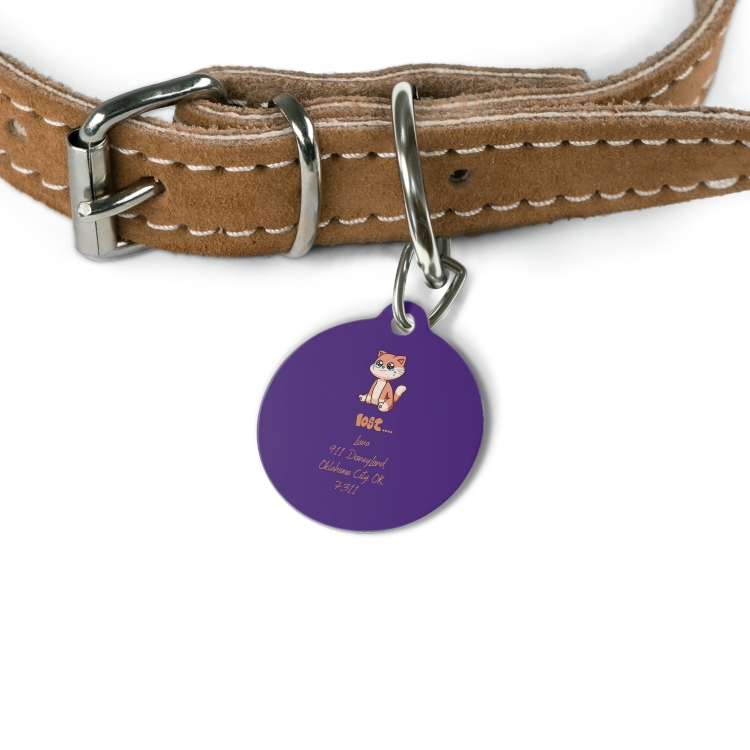 Personalized Pawsome Pet ID Tag: Your Furry Friend's Unique Badge!