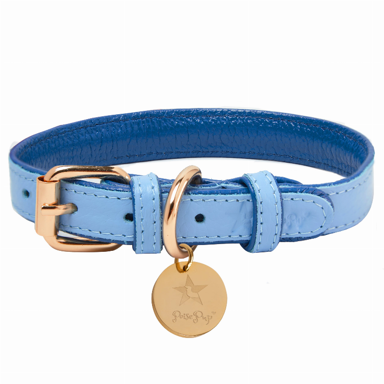 PoisePup Luxe Elegance: Leather Dog Collar