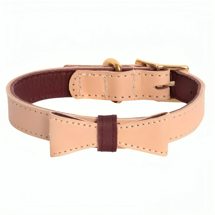 PoisePup Luxe Elegance: Leather Dog Collar