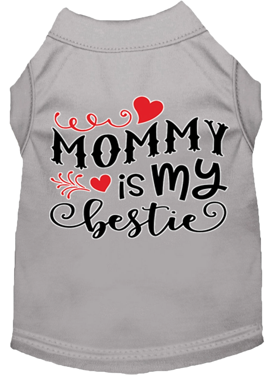 "Mommy is My Bestie" Pet Shirt for Dogs & Cats - Screen Printed