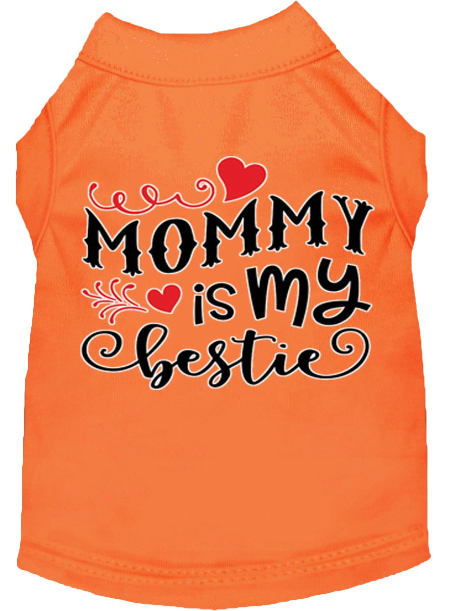 "Mommy is My Bestie" Pet Shirt for Dogs & Cats - Screen Printed