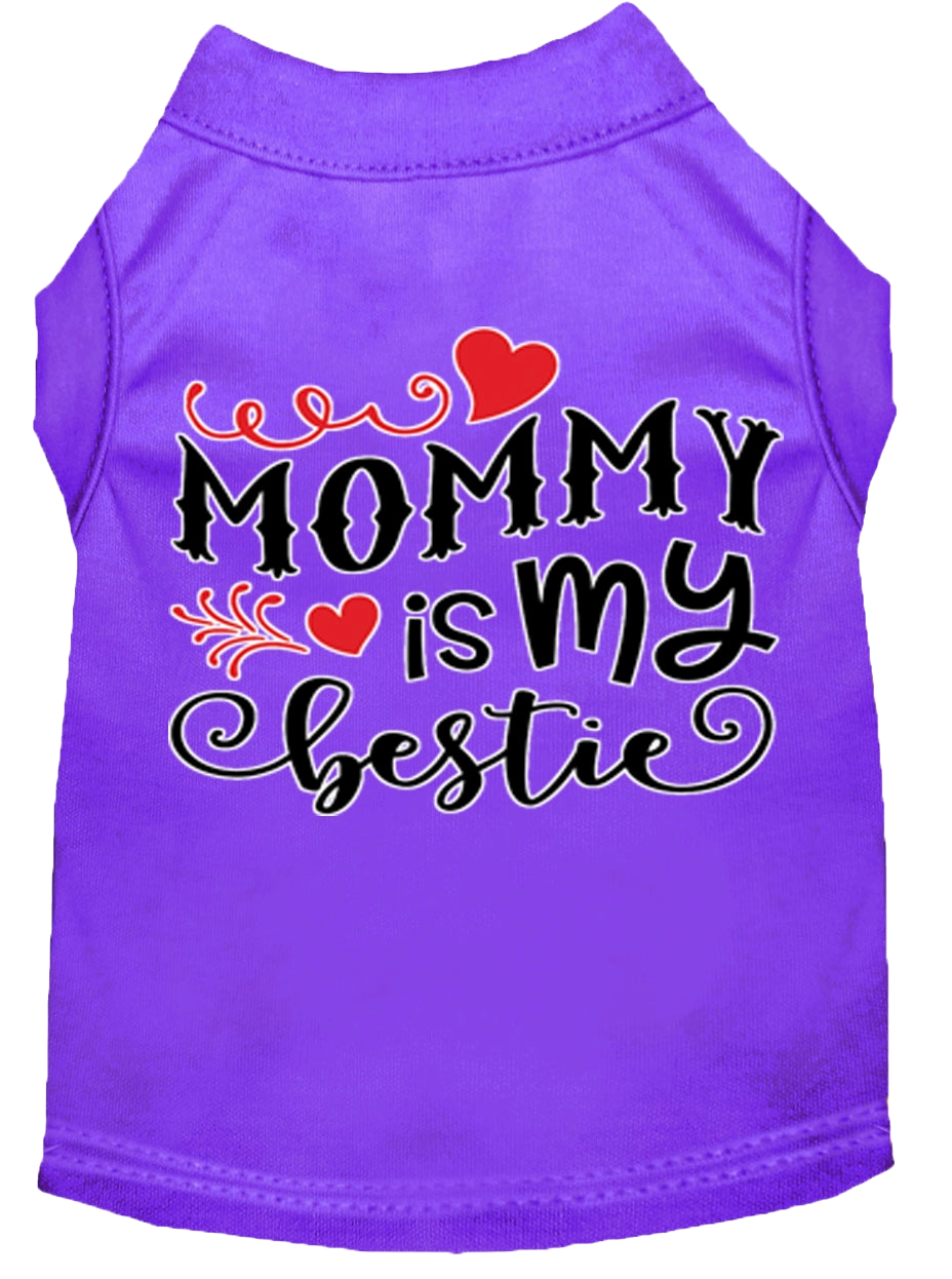 "Mommy is My Bestie" Pet Shirt for Dogs & Cats - Screen Printed