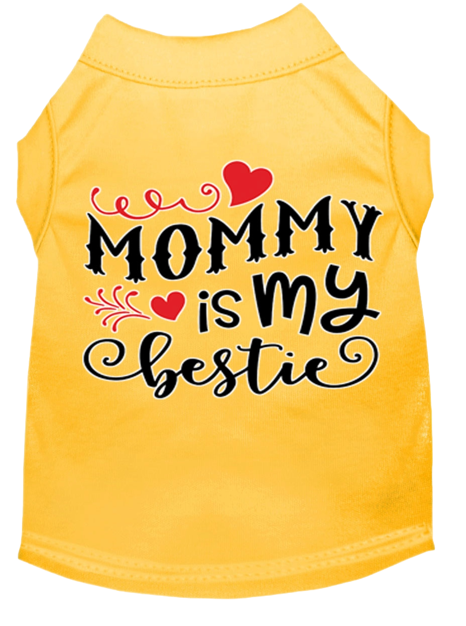 "Mommy is My Bestie" Pet Shirt for Dogs & Cats - Screen Printed