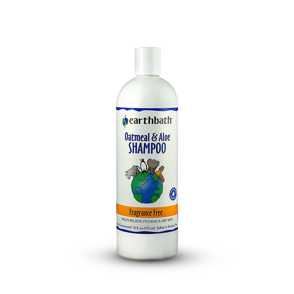 Oatmeal & Aloe Fragrance-Free Shampoo by Earthbath, 16 oz