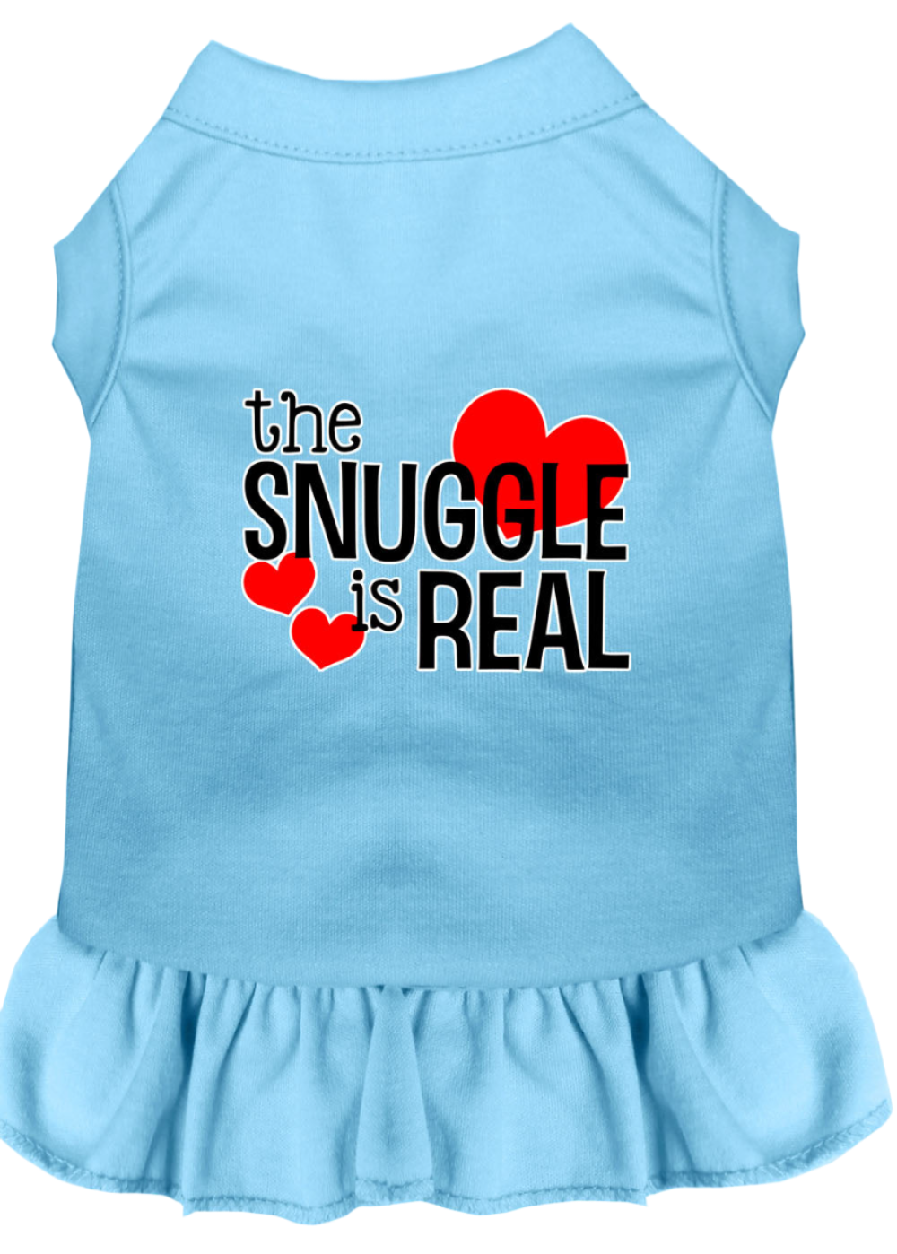 "The Snuggle Is Real" - Cute Screen Printed Dog & Cat Dress Apparel