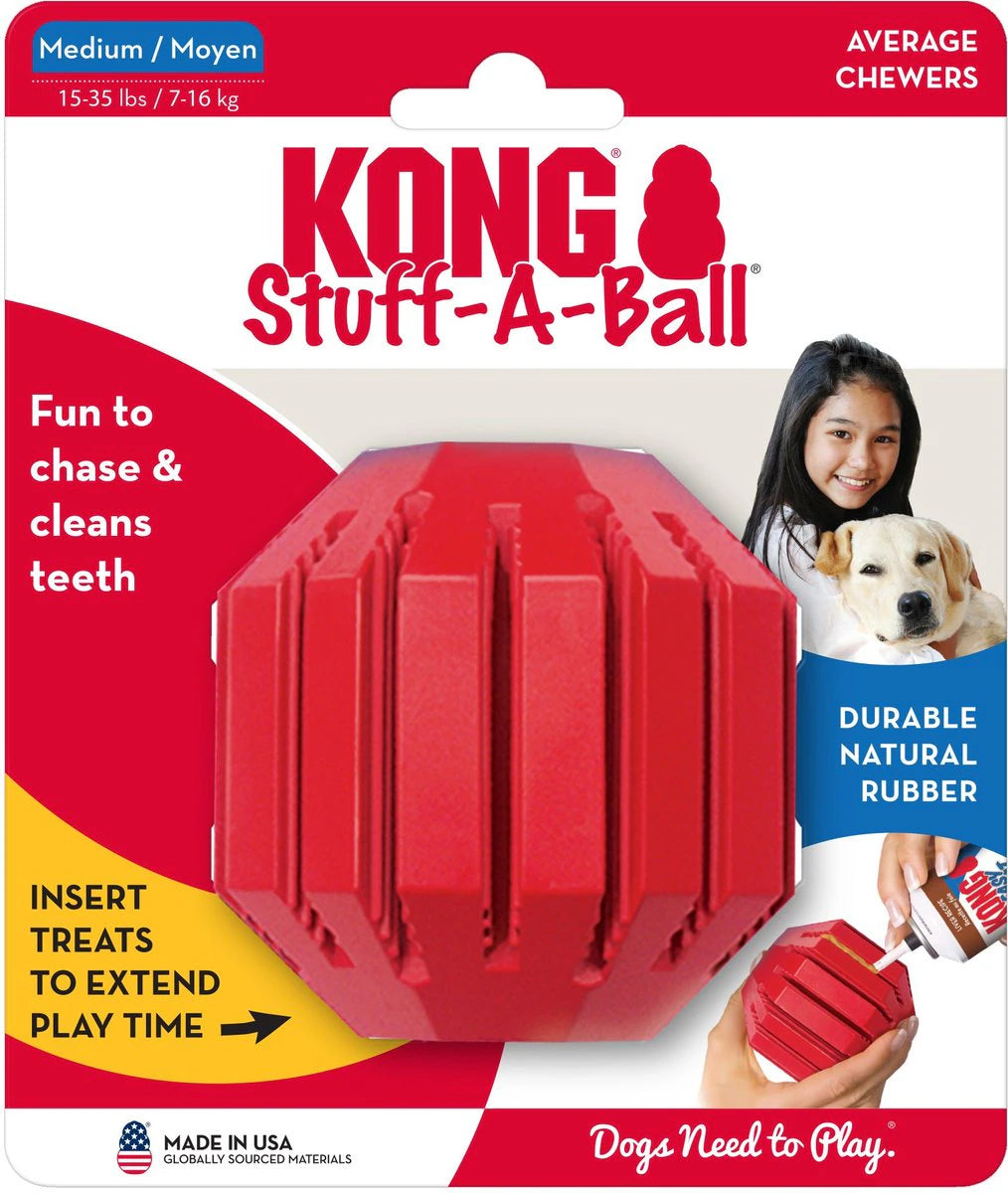 KONG Stuff-A-Ball - Durable Dog Toy for Chewing, Treat Dispensing, and Dental Health