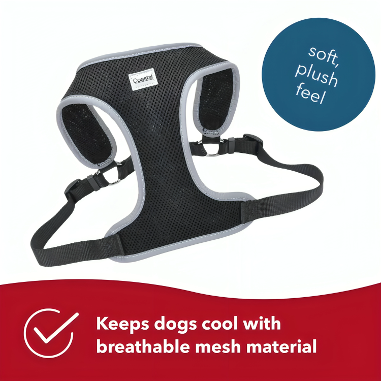 Comfort Soft Reflective Adjustable Dog Harness by Coastal Pet - Secure & Comfortable Fit