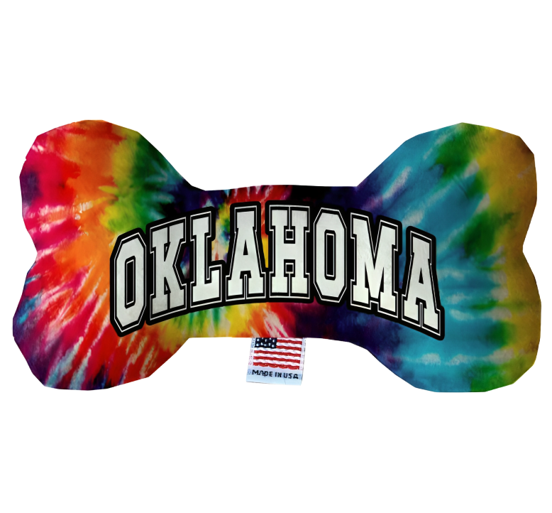 Oklahoma Themed Pet & Dog Plush Bone Toys | Durable & Soft Play Options for Your Pooch