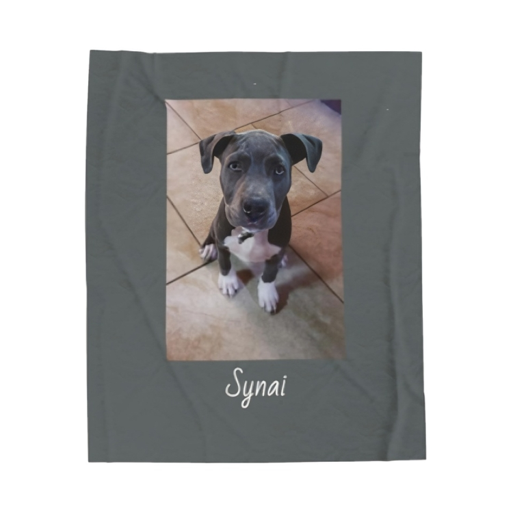 Luxury Velveteen Plush Blanket Customized for Your Pet