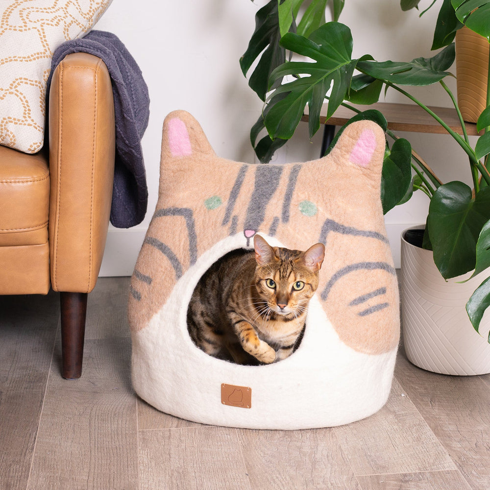 Bengal Cat Ear Design Cave Bed | Stylish and Cozy Retreat