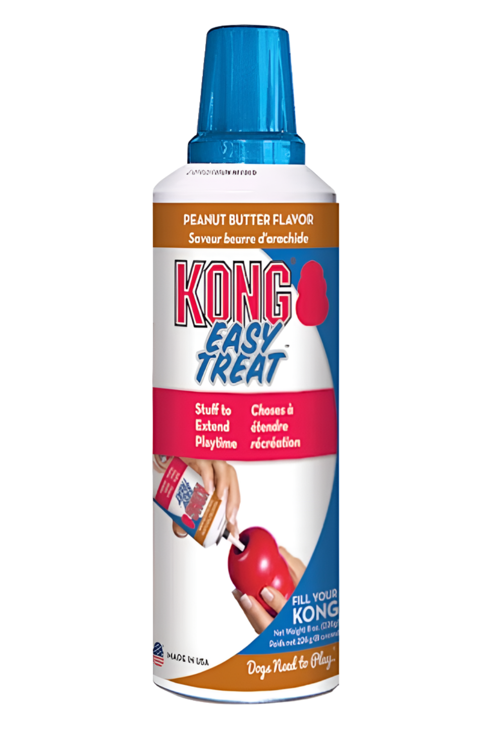 KONG Easy Treat Peanut Butter Flavor for Dogs – 8 oz | Long-Lasting Dog Treat Filler