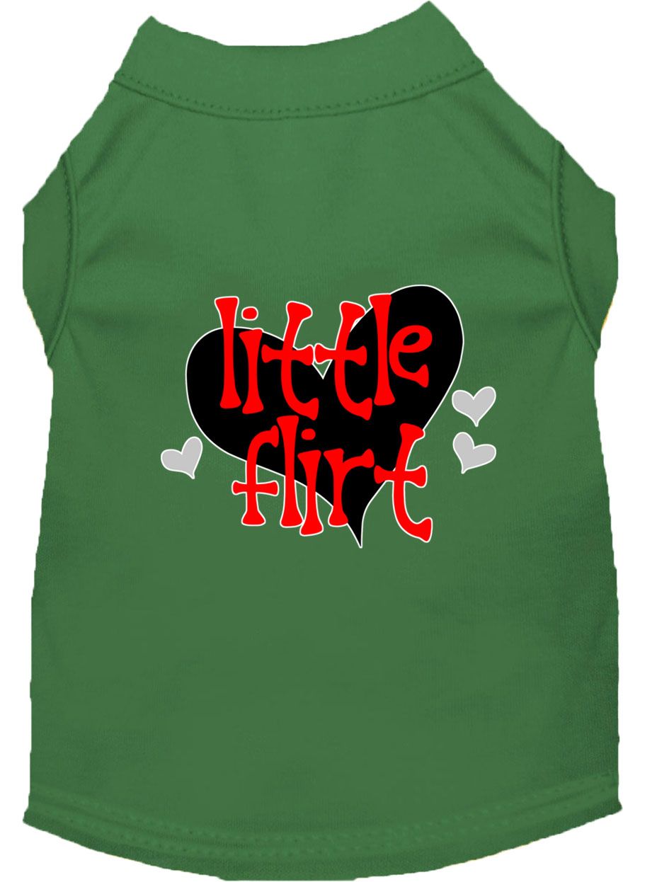 Charming 'Little Flirt' Screen Printed Tee for Pets - Fashionable Dog & Cat Shirts