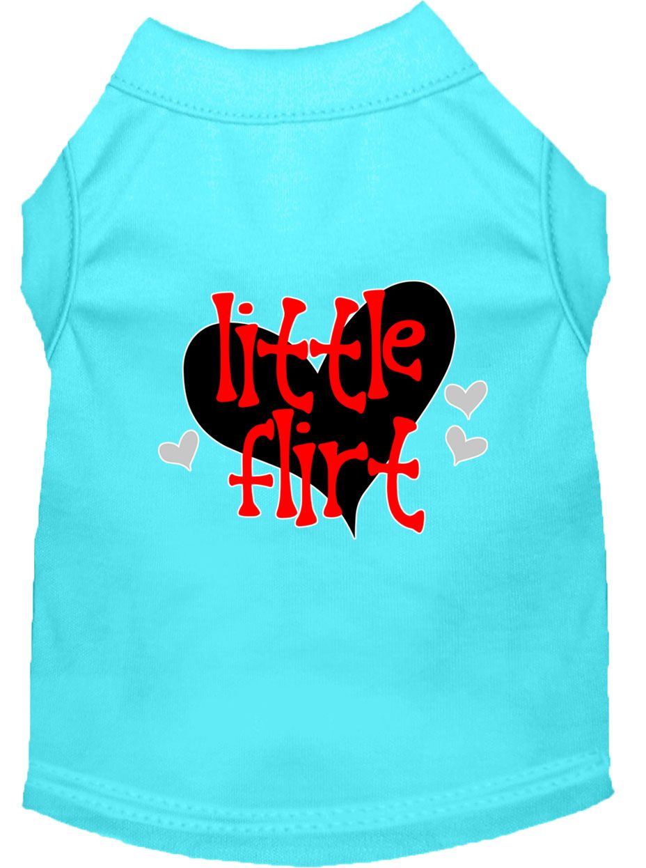 Charming 'Little Flirt' Screen Printed Tee for Pets - Fashionable Dog & Cat Shirts