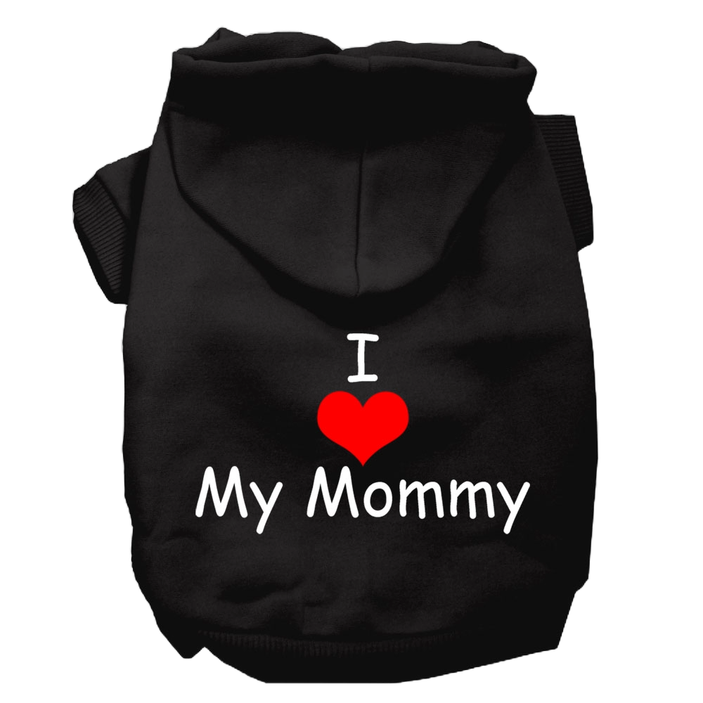 "I Love My Mommy" Pet Hoodie - Screen Printed Dog & Cat Apparel