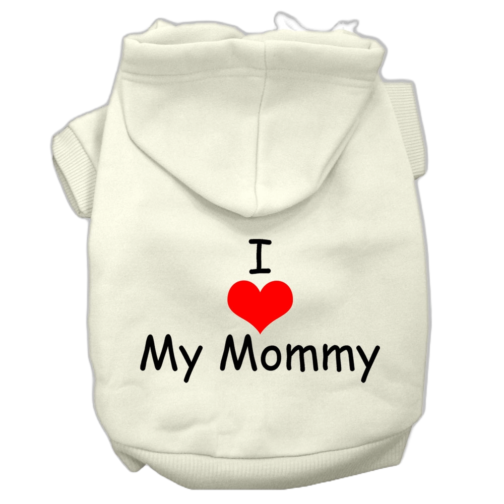 "I Love My Mommy" Pet Hoodie - Screen Printed Dog & Cat Apparel