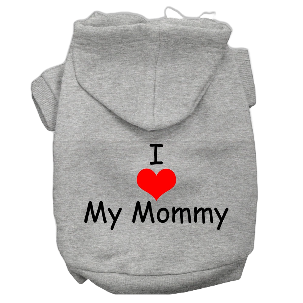 "I Love My Mommy" Pet Hoodie - Screen Printed Dog & Cat Apparel