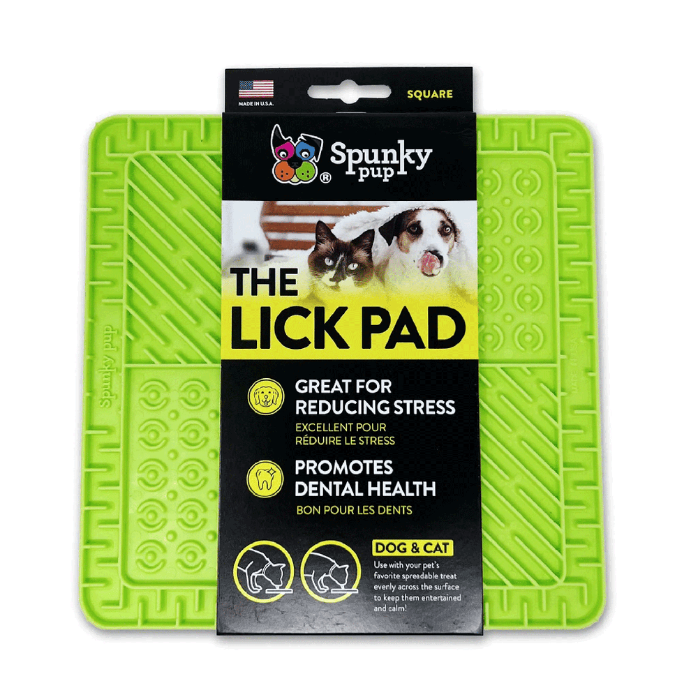 SPUNKY Pump Square Lick Pad for Dogs & Cats