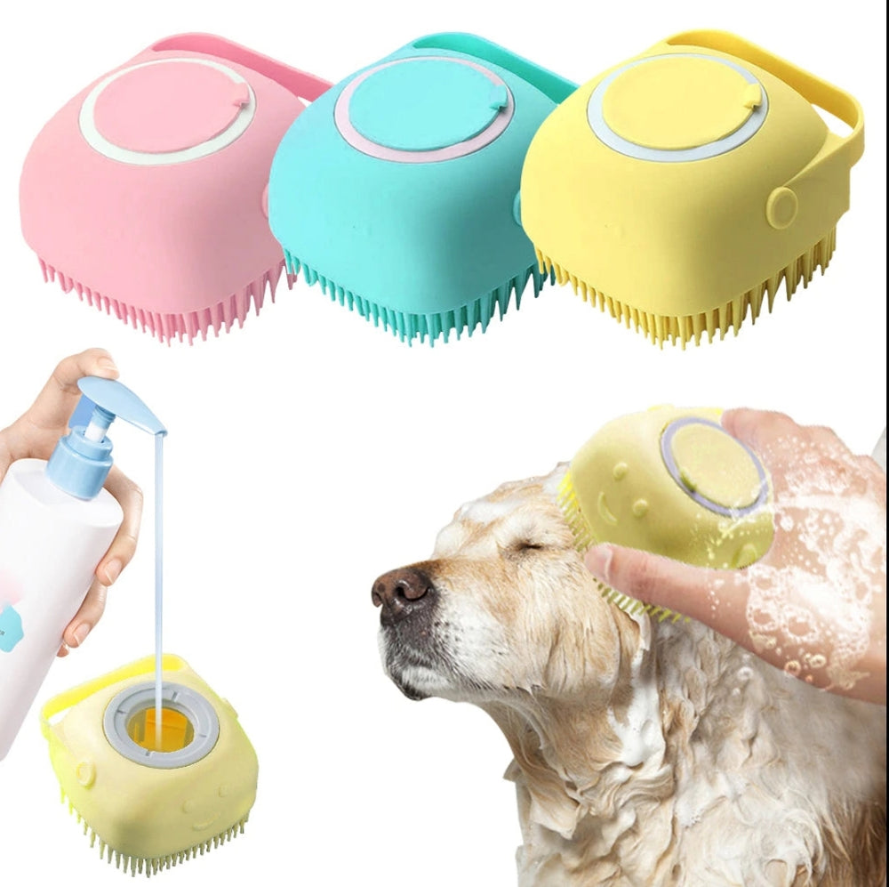 Indulge Your Pet: Luxurious Pamper Shampoo & Massage Brush