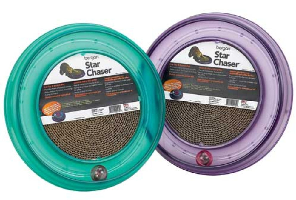 BERGAN Star Chaser Turbo Scratcher: Interactive Cat Toy for Endless Fun and Exercise