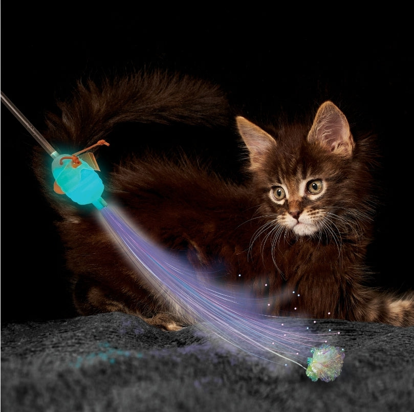 KONG Teaser Glow Firefly Cat Toy: Engage Your Cat with Interactive Play