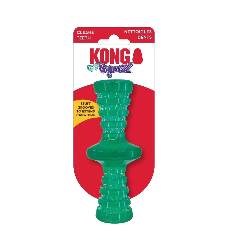 KONG Small Squeezz Dental Roller Stick : Promote Healthy Teeth with Fun Chewing Action