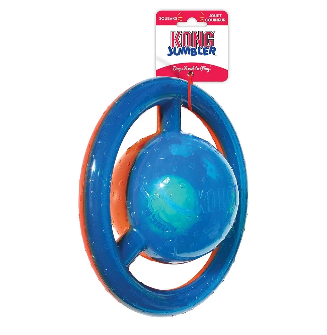 KONG Jumbler Disc Assorted| Durable Dog Toy for Active Play