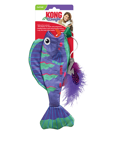 KONG Wrangler Angler Fish Cat Toy - Interactive Play and Durable Design for Cats