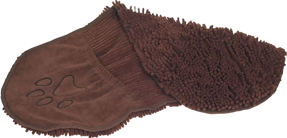 Efficiently Dry Your Pet with DGS Dirty Dog Shammy Towel in Brown - Super Absorbent & Quick Drying