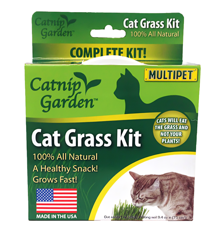 Grow Fresh Fun with the Multipet Catnip Garden Cat Grass Kit: Perfect for Indoor Cats