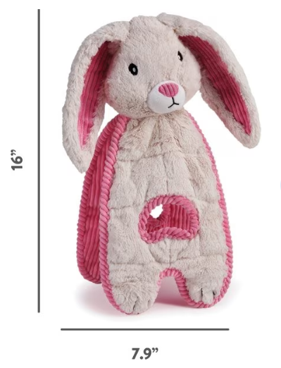 Discover the Charming Pets Cuddle Tugs Blushing Bunny: Soft & Interactive Dog Toy