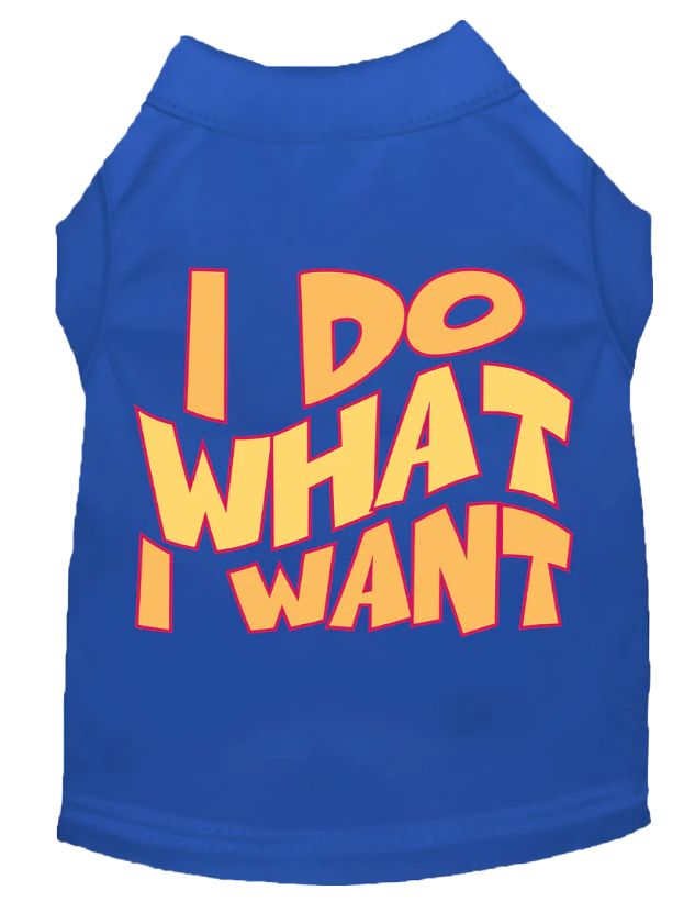 "Adorable 'I Do What I Want' Cat & Dog Shirt – Perfect for Pets"