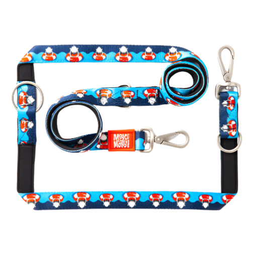 MAX& MOLLY Frenzy The Shark Neoprene Dog Leash: Comfort and Style for Everyday Walks