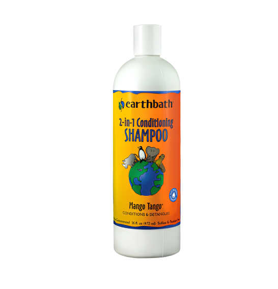 EARTHBATH Mango Tango 2-in-1 Conditioning Shampoo 16oz - Ultimate Pet Care