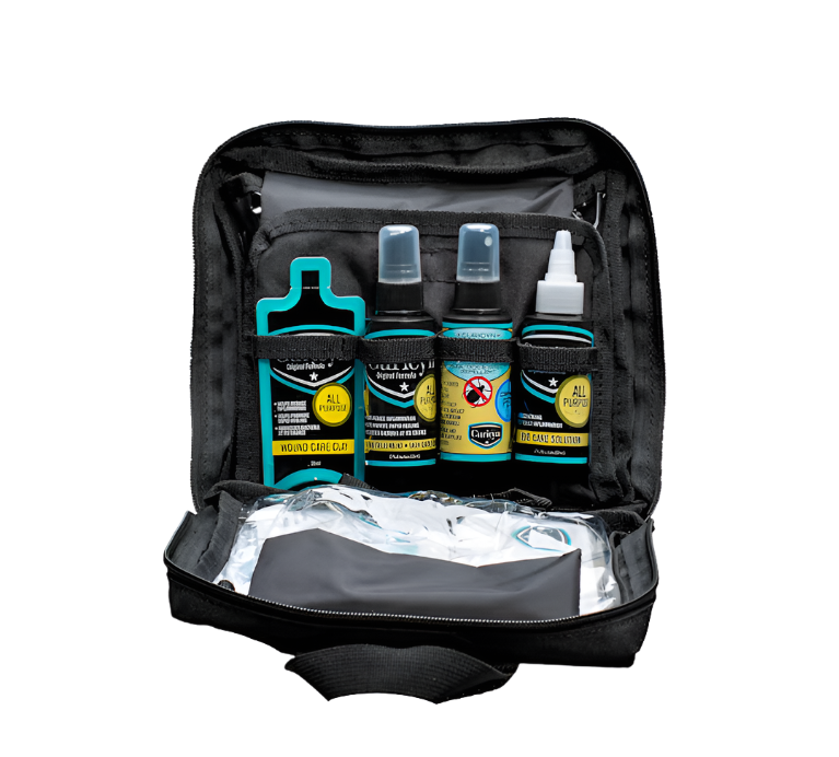 Curicyn's Complete 35 pc Pet Care Kit: Portable First Aid for Pets on the Go