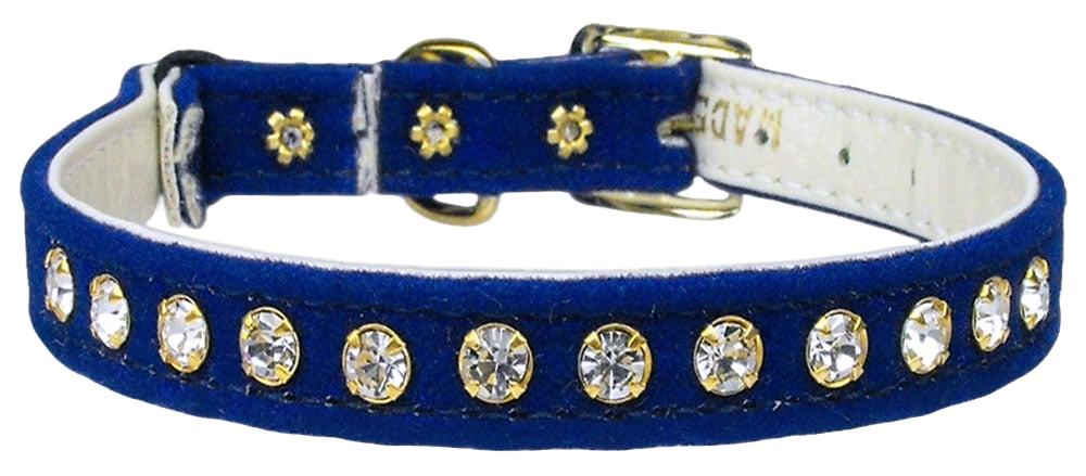 Dazzling Rhinestone Velvet Cat Safety Collar