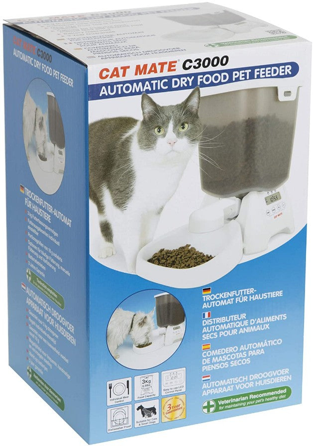 Cat mate c3000 automatic hotsell dry food pet feeder