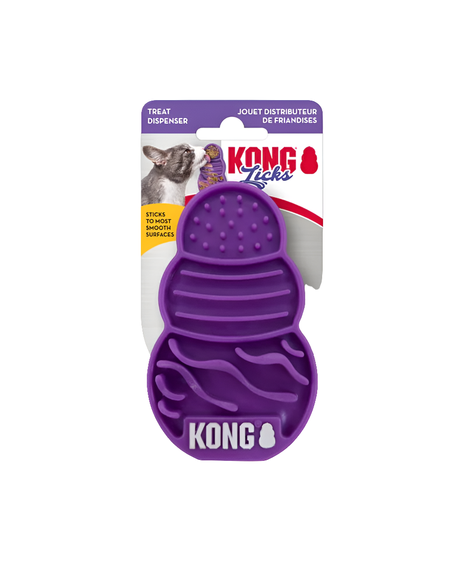 Interactive KONG Licks Cat Treat Toy – Keep Your Kitty Engaged!