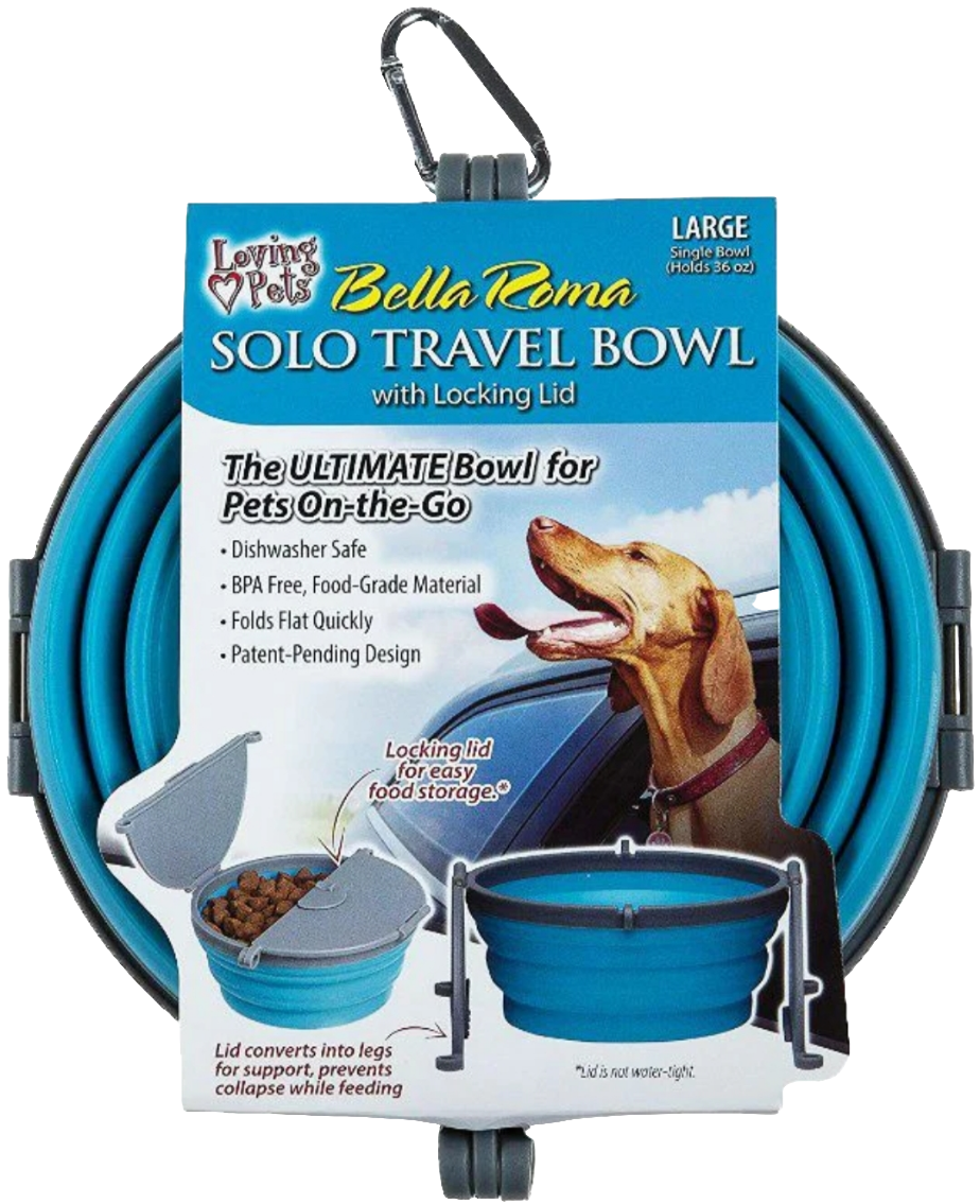 Loving Pets Bella Roma Blue Travel Bowl: The Perfect Travel Companion for Your Pet