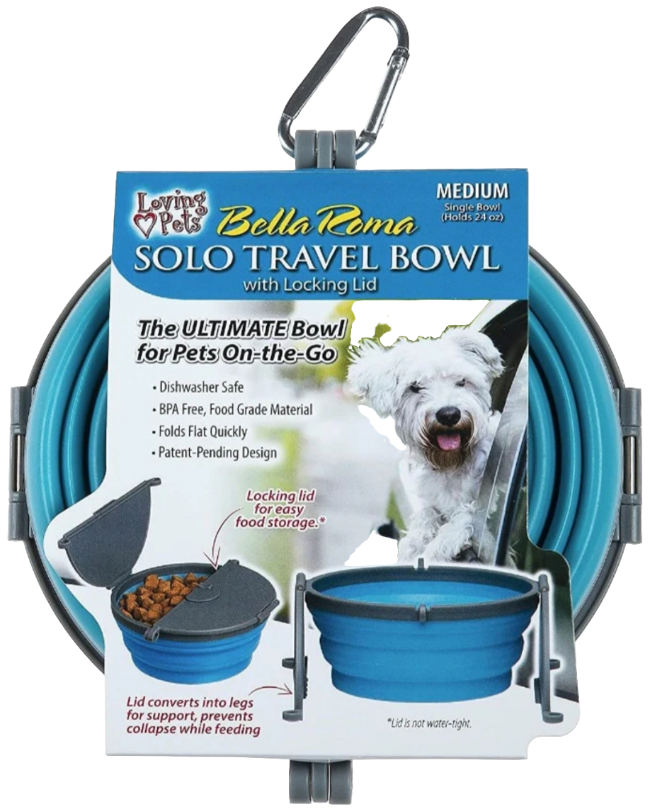 Loving Pets Bella Roma Blue Travel Bowl: The Perfect Travel Companion for Your Pet