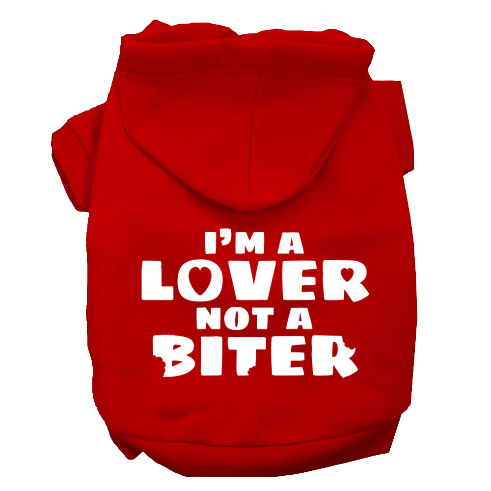 "I'm a Lover, Not a Biter" - SP Hoodie for Dogs & Cats