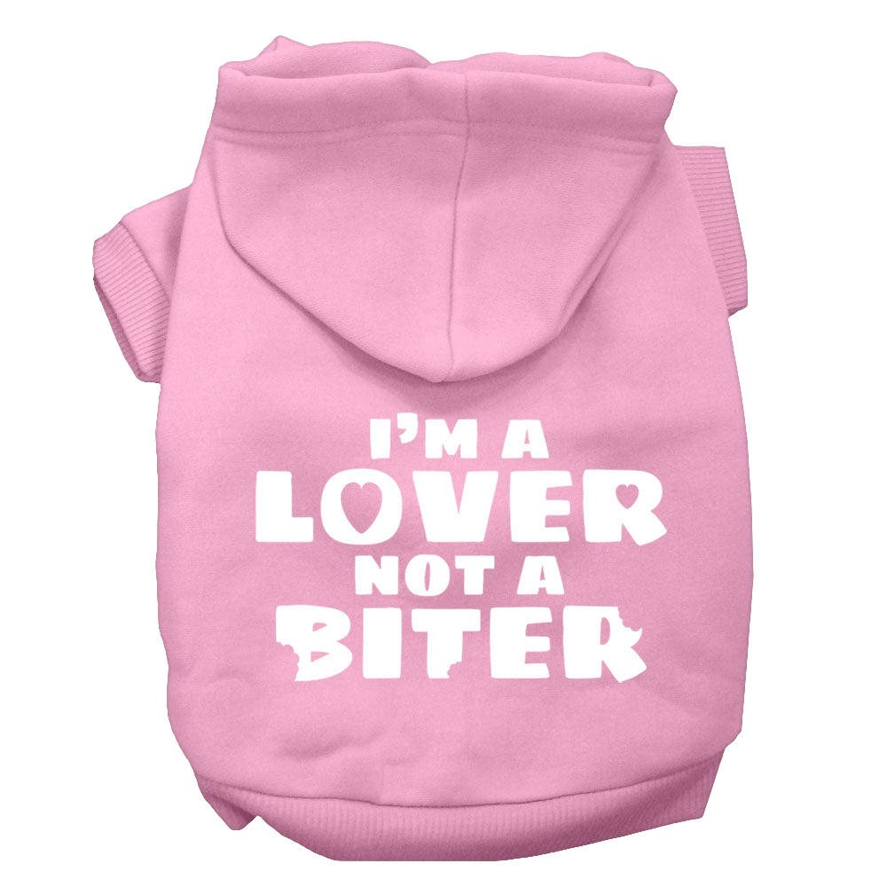 "I'm a Lover, Not a Biter" - SP Hoodie for Dogs & Cats