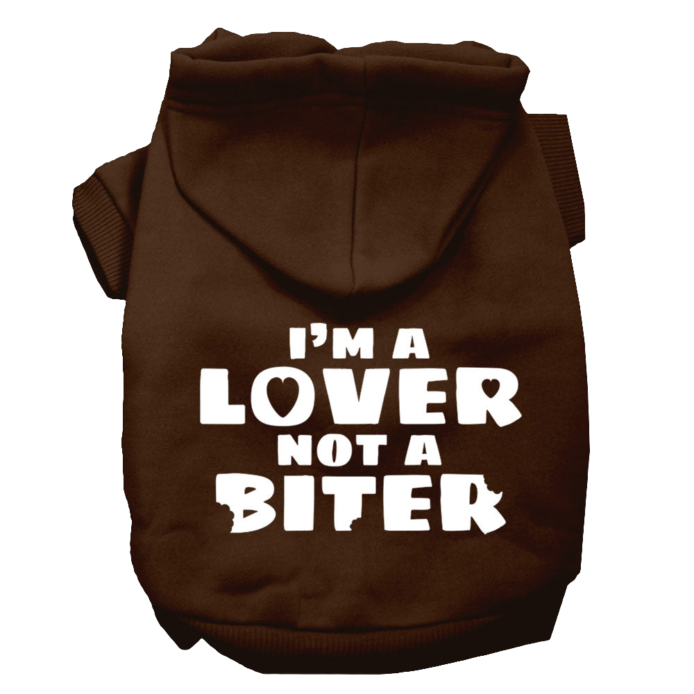 "I'm a Lover, Not a Biter" - SP Hoodie for Dogs & Cats