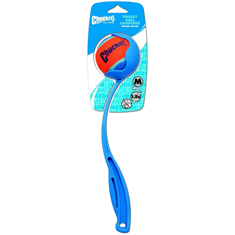 Chuckit! Pocket Ball Launcher Medium - Portable Dog Toy Launcher for Interactive Fetch Games