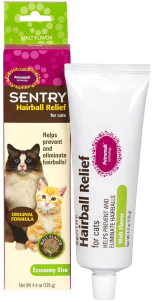 Malt Flavor Sentry Petromalt Hairball Relief for Cats - Effective Hairball Remedy