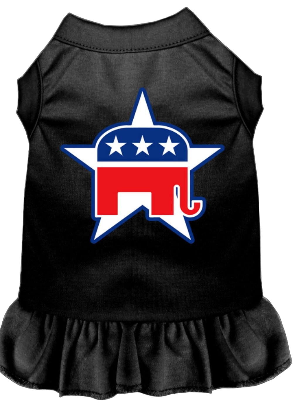 Republican-Themed Screen Printed Dress for Dogs & Cats - Comfortable Pet Apparel