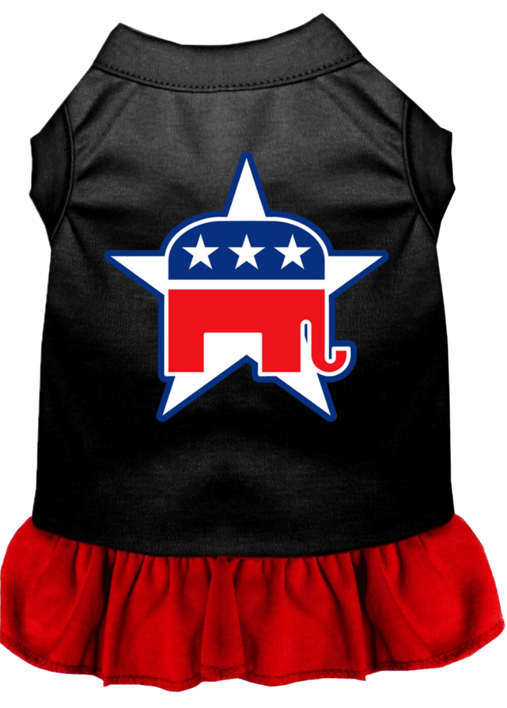 Republican-Themed Screen Printed Dress for Dogs & Cats - Comfortable Pet Apparel