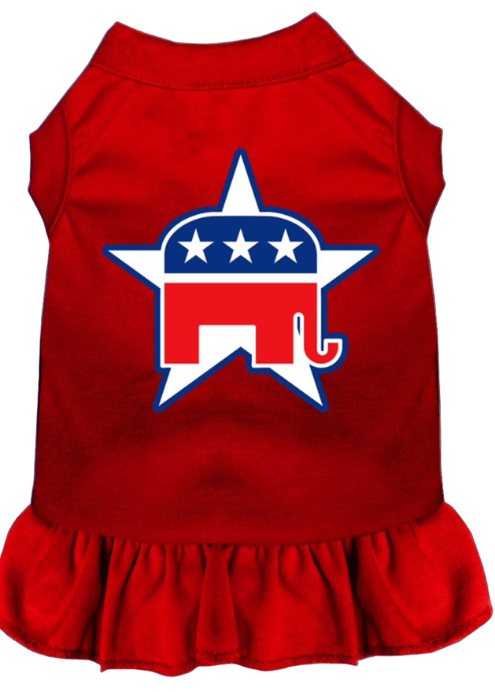 Republican-Themed Screen Printed Dress for Dogs & Cats - Comfortable Pet Apparel