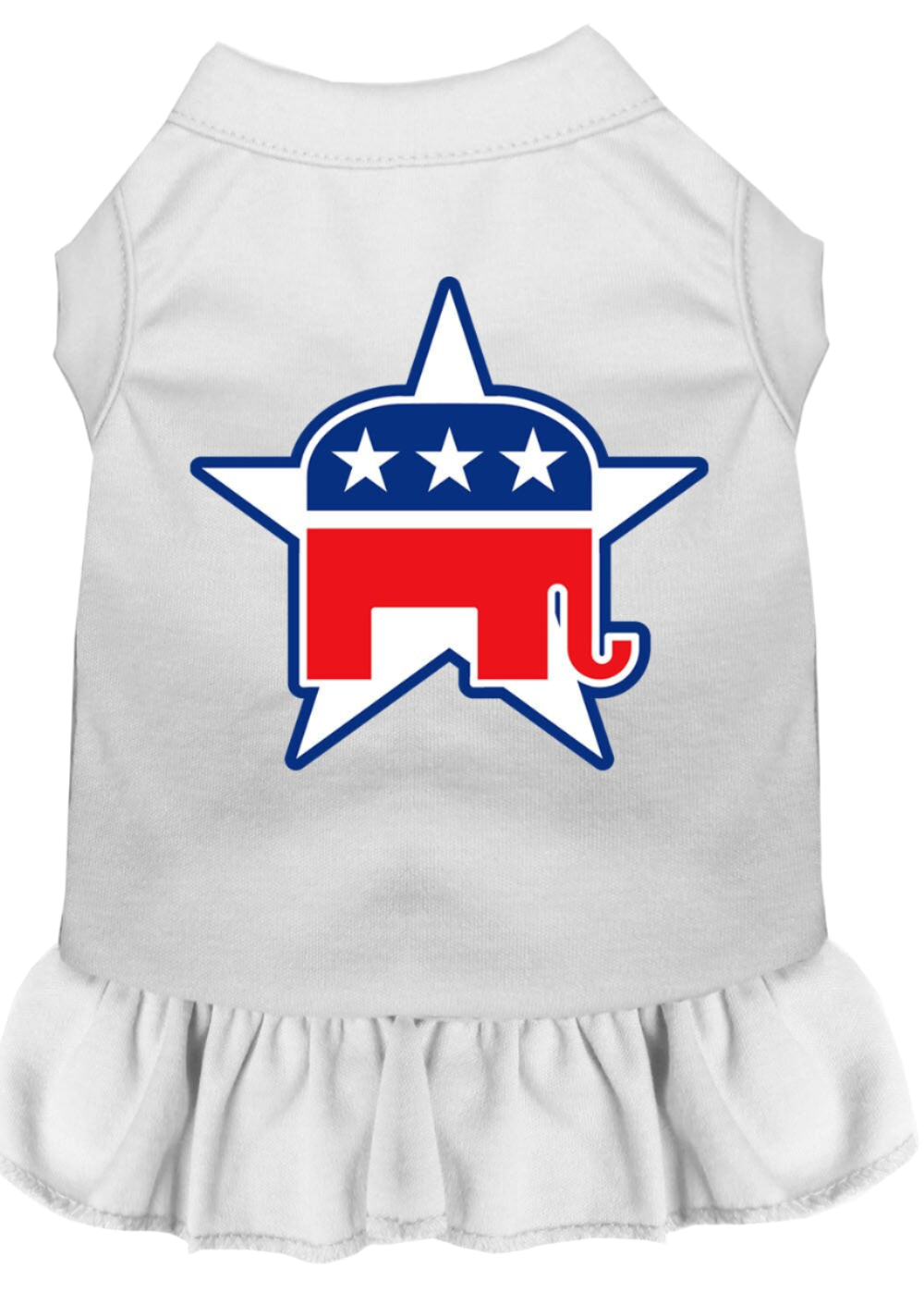 Republican-Themed Screen Printed Dress for Dogs & Cats - Comfortable Pet Apparel