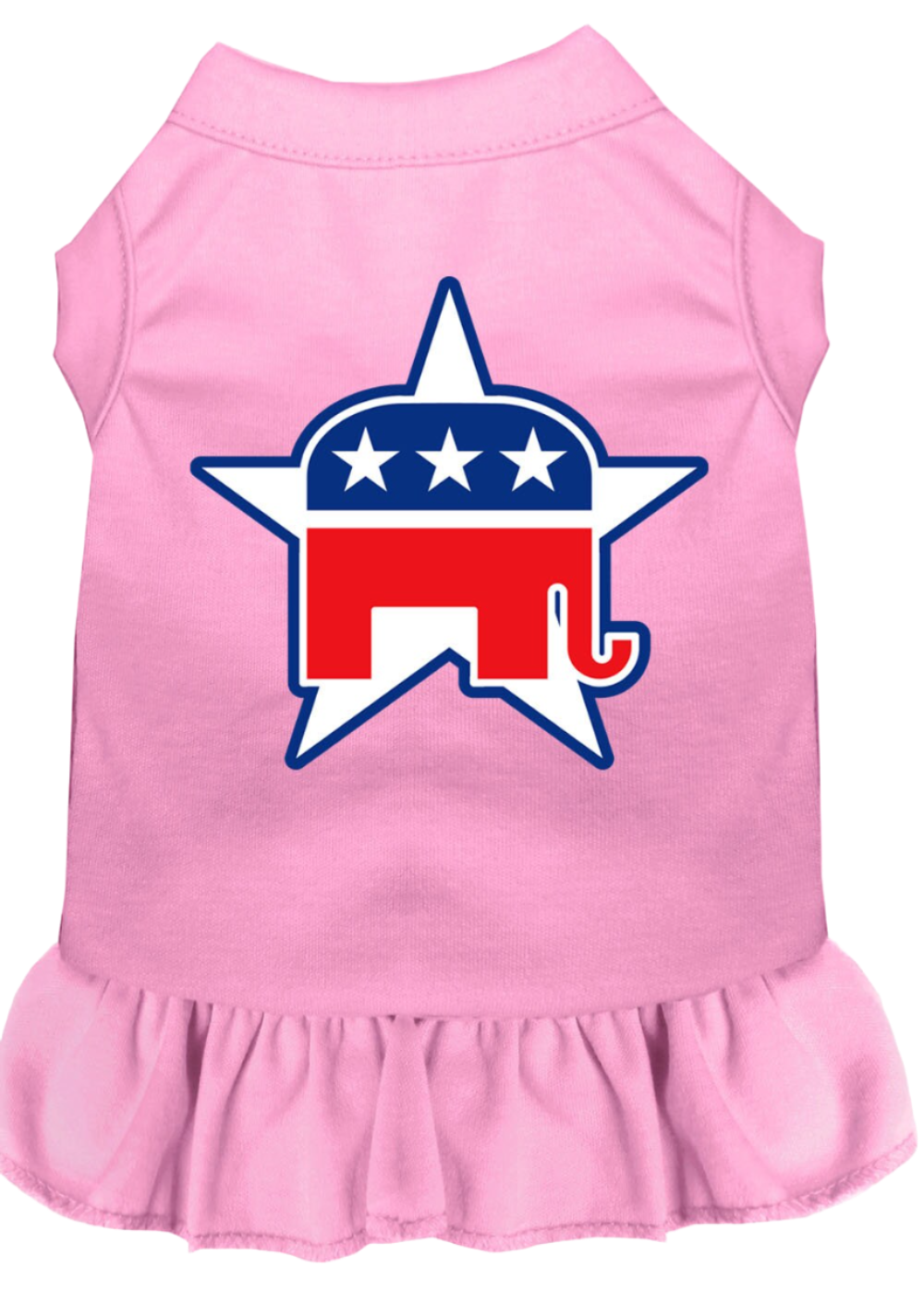 Republican-Themed Screen Printed Dress for Dogs & Cats - Comfortable Pet Apparel