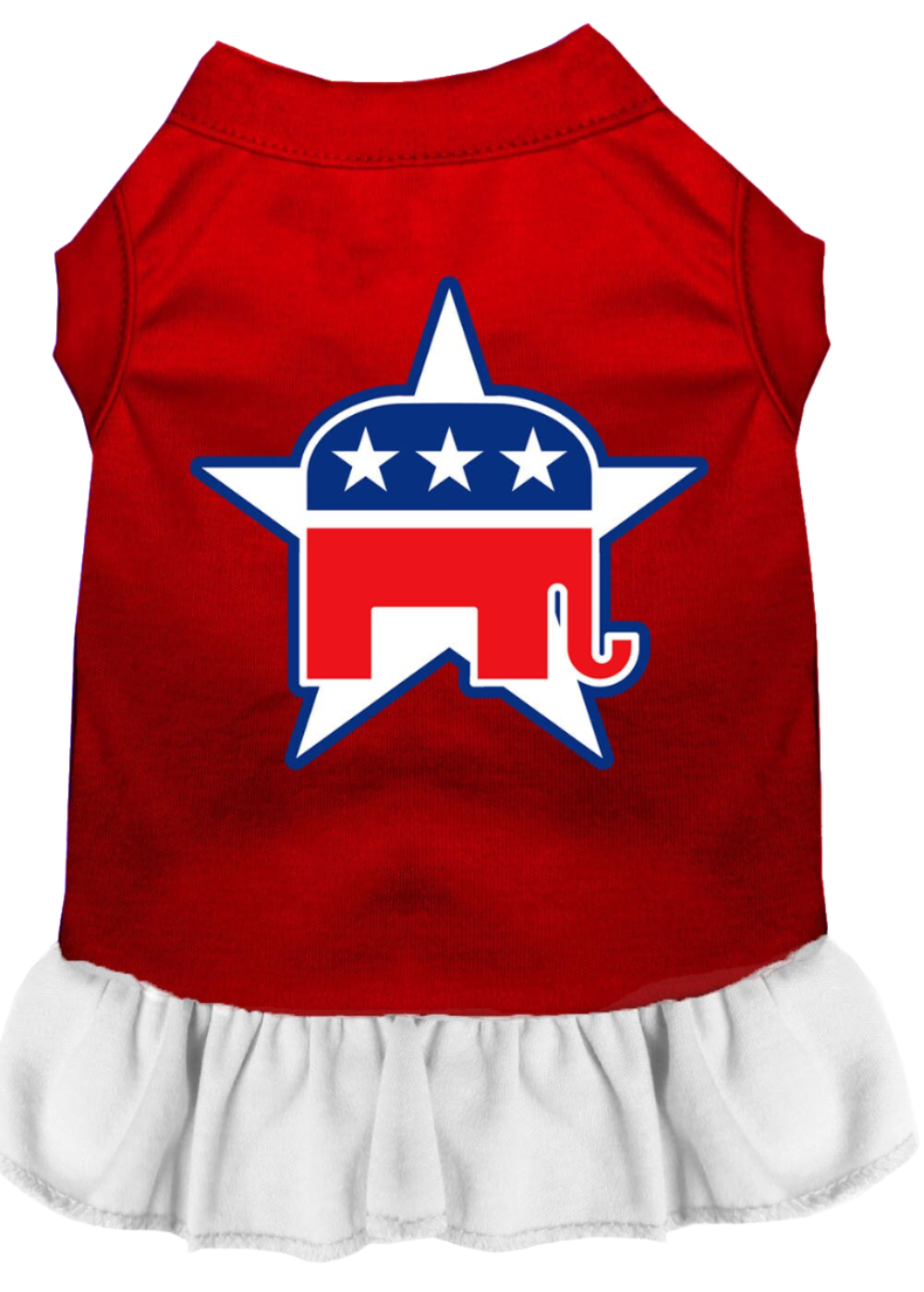 Republican-Themed Screen Printed Dress for Dogs & Cats - Comfortable Pet Apparel